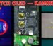 Switch OLED Kamikaze method modchip guide thumbnail — three panels showing the exposed DAT0 trace under UV light, an installed Picofly RP2040 chip, and the No SD Card boot screen