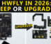 HWFLY MV1-7.2 Switch modchip beside a modern RP2040 chip and flex-cable kit — keep or upgrade in 2026