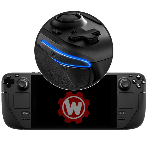 Steam Deck Bumper Button Replacement Steam Deck bumper button (L1/R1) replacement repair service by Wayayeo